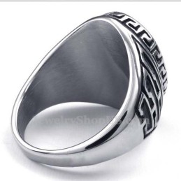 Herrering I Titanium Med Sort Zirkon