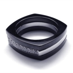 8 Mm Diamant Unisex Titanium Ring