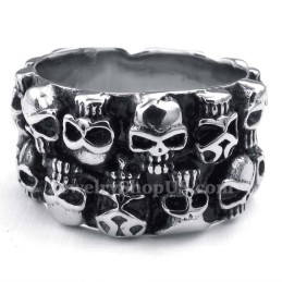 Rund Titanium Kranie Ring