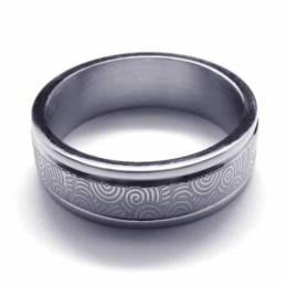 Titanium 6 Mm Ring Med To Riller