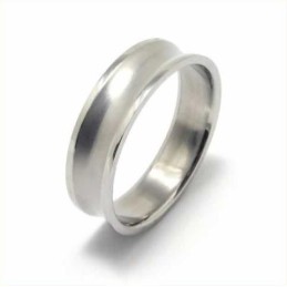 Konkav 6 Mm Titaniumring