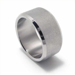 Børstet 6 Mm Titaniumring