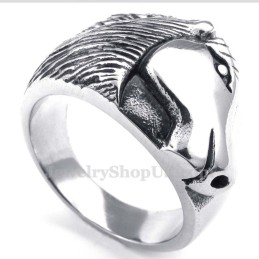 Titanium Hestehoved Ring
