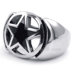 Titanium Femtakket Stjerne Ring