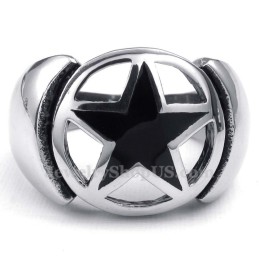 Titanium Femtakket Stjerne Ring