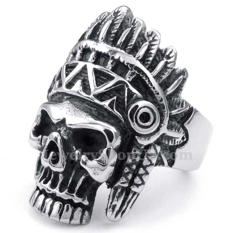 Titanium Indianer Kranie Ring Titanium Indianer Kranie Ring