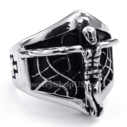 Titanium Spindelvæv Jesus Ring