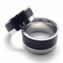 Herre 8 Mm Sort Titaniumring