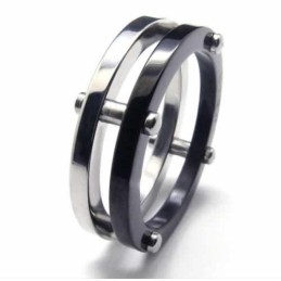 Two Circles Herre 6Mm Titanium Ring