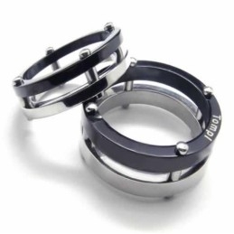 Two Circles Herre 6Mm Titanium Ring
