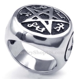 Titanium Femtakket Stjerne Ring