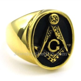 Guld Titanium Frimurerring