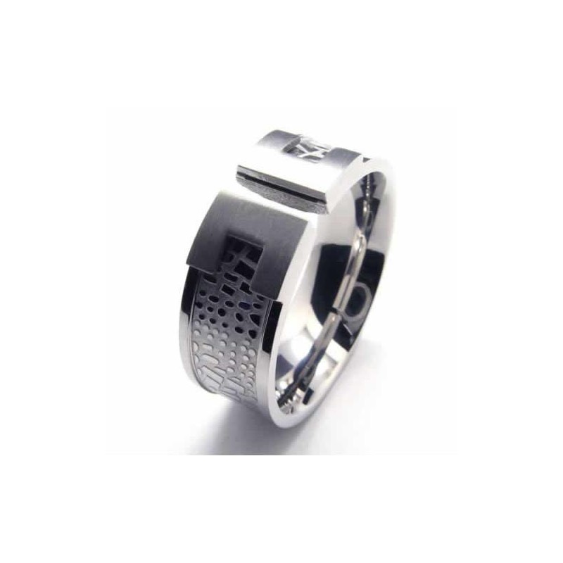 8 Mm Herre Designer Titaniumring 8 Mm Herre Designer Titaniumring
