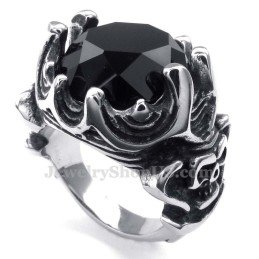 Sort Zirkon Titaniumring