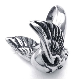 Titanium Kranie Ring Med Vinger
