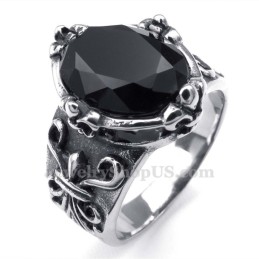 Sort Zirkon Titaniumring