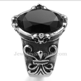 Sort Zirkon Titaniumring