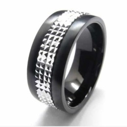 9 Mm Titanium- Og Sølvindlagt Hoftebåndsring