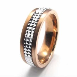 6 Mm Titanium- Og Guldindlagt Hofring