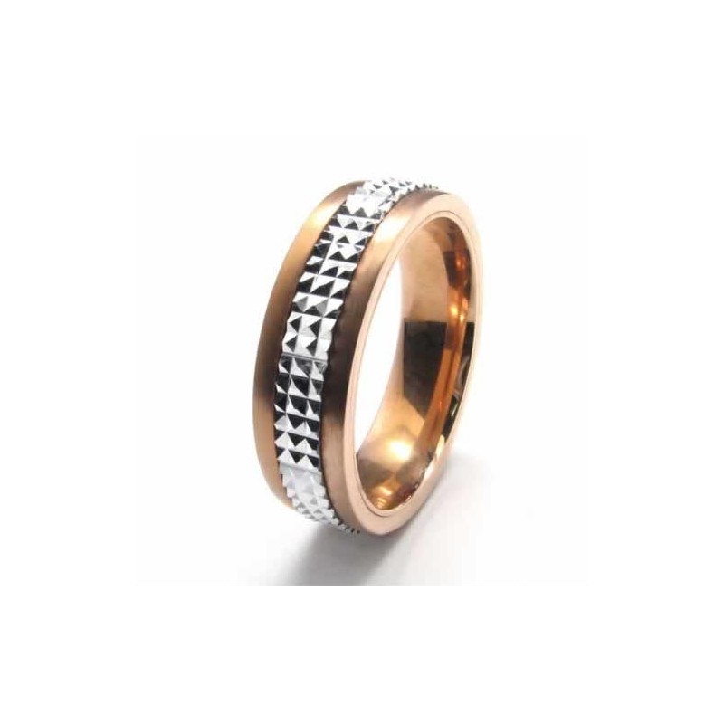 6 Mm Titanium- Og Guldindlagt Hofring