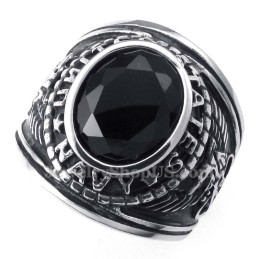 Sort Zirkon Titaniumring