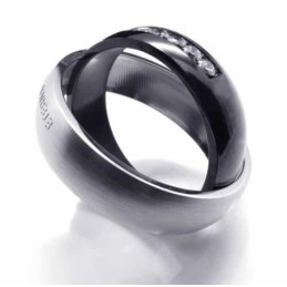 Eternal & Forever Diamantbesat 6 Mm Titaniumindlagt Hoftebåndsring