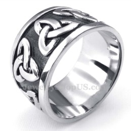 Titanium Irsk Knude Ring