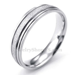 Titanium Sandblæsningsring Til Elskere (Herre)