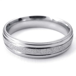 Titanium Sandblæsningsring Til Elskere (Herre)