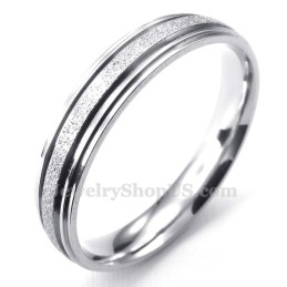 Titanium Sandblæsende Hjerteformet Ring (Dame)