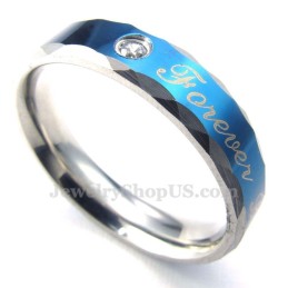 Forever Love Blå Titanium Parring (Herre)