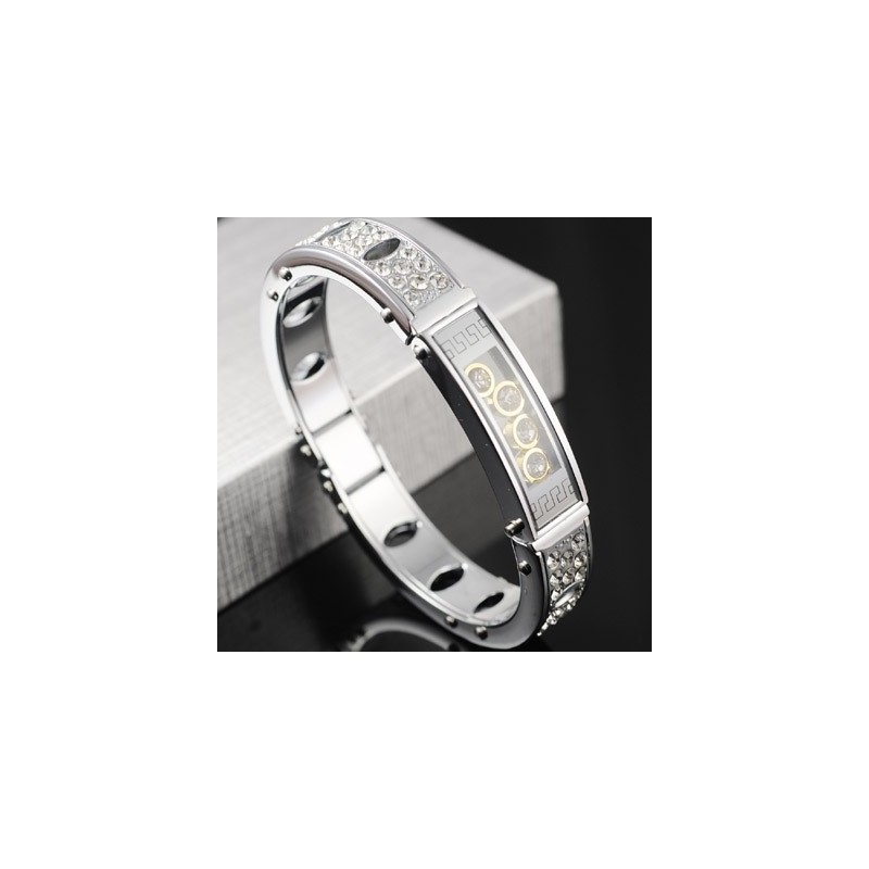 Herre Titanium Diamant Armbånd