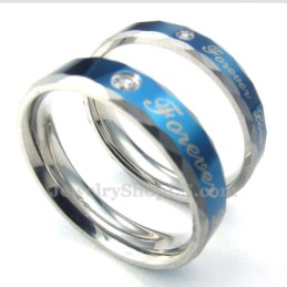 Forever Love Blå Titanium Parring (Dame)
