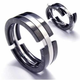 8 Mm Sort Titanium Puslespilring