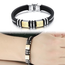 Elegant Nyt Herrearmbånd I Titanium C932