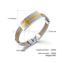 Personlighed Herre Titanium Armbånd C754