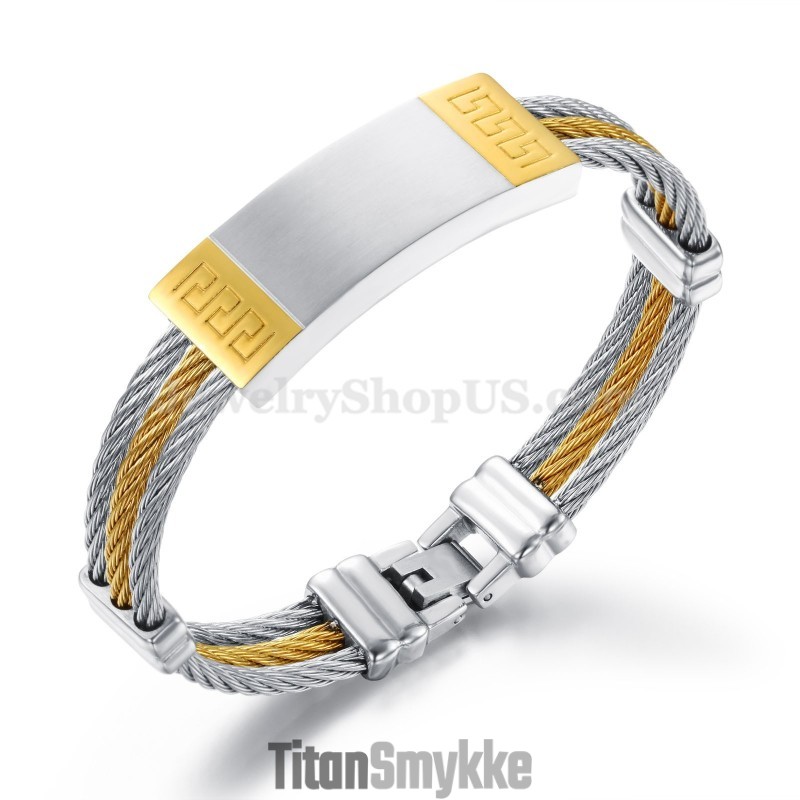 Udsøgt Herrearmbånd I Titanium C755