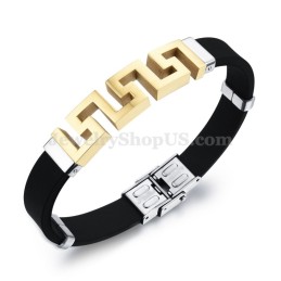 Herre Hult Guld Titanium Armbånd C996