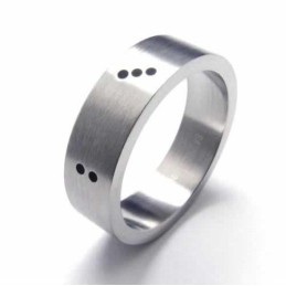 Dice Herre 6Mm Titanium Ring