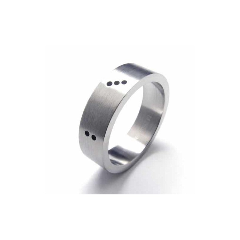 Dice Herre 6Mm Titanium Ring