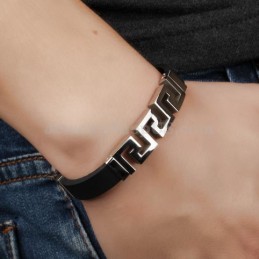 Herre Hult Guld Titanium Armbånd C996