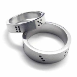 Dice Herre 6Mm Titanium Ring