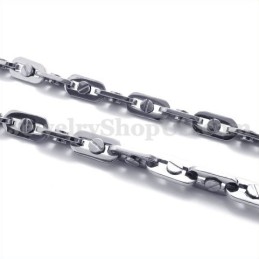 Elegant Titanium Halskæde Til Mænd