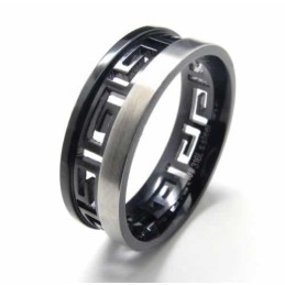 7 Mm Sort Titanium Græsk Nøglering