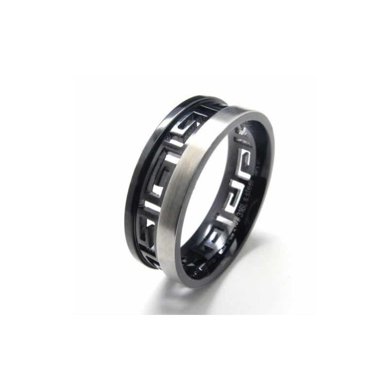 7 Mm Sort Titanium Græsk Nøglering