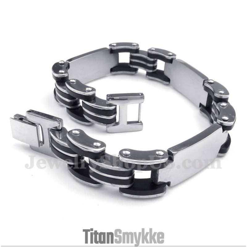 Herrearmbånd I Titaniumgummi