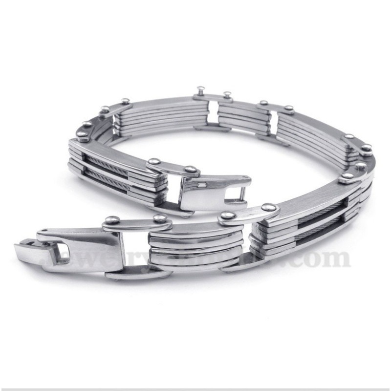 Titanium Kabelarmbånd Til Mænd
