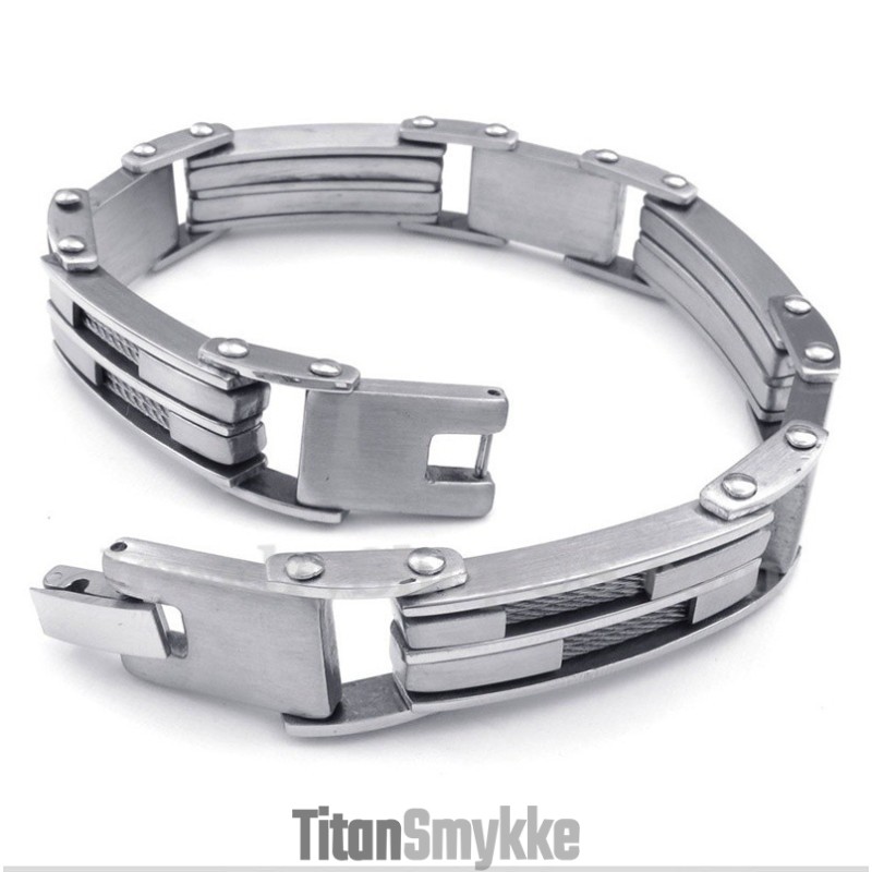 Titanium Kabelarmbånd Til Mænd