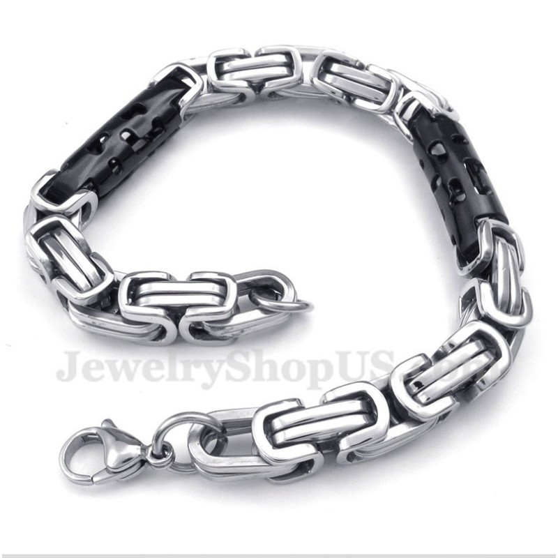 Herrearmbånd I Sort Titanium Med Cylinder Herrearmbånd I Sort Titanium Med Cylinder