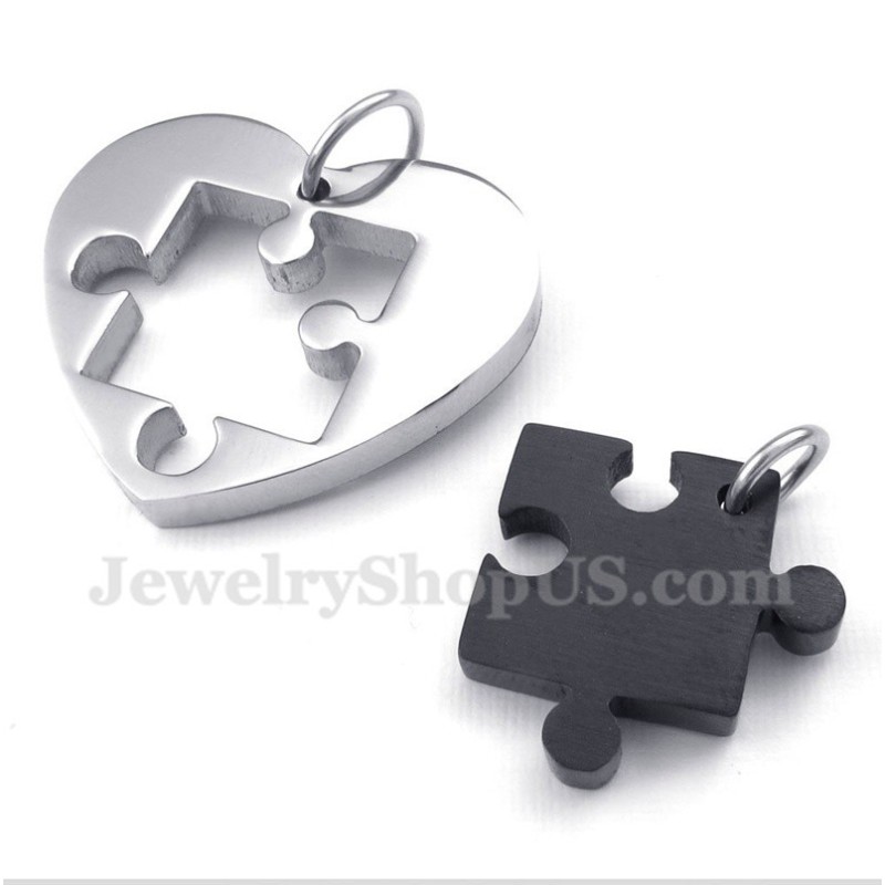 Titanium Guld Mandlige Og Kvindelige Symboler Parvedhæng (Et Par)